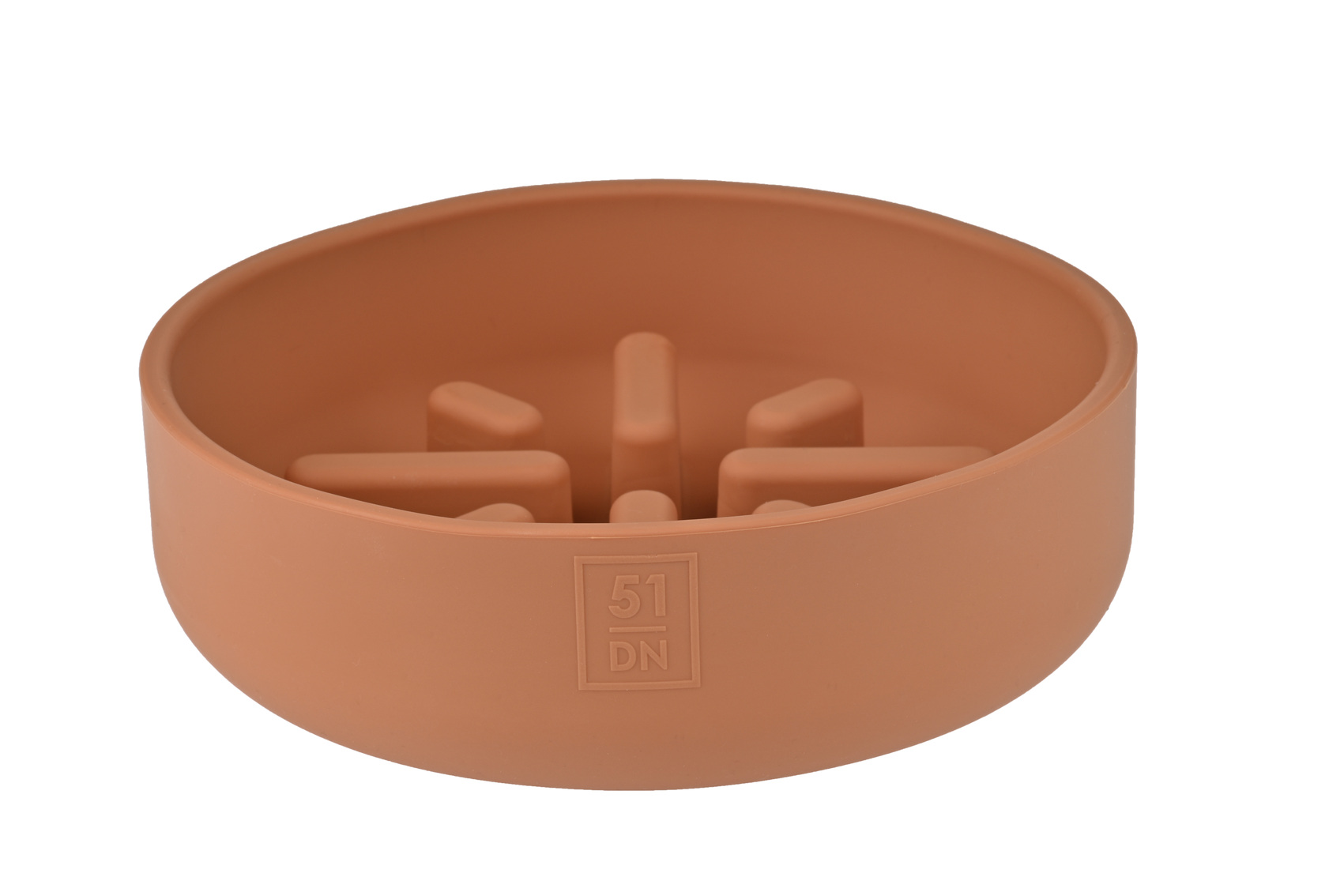 Slow Feeder Bowl 700 ml für Schnellfresser - Farbe: Terracotta